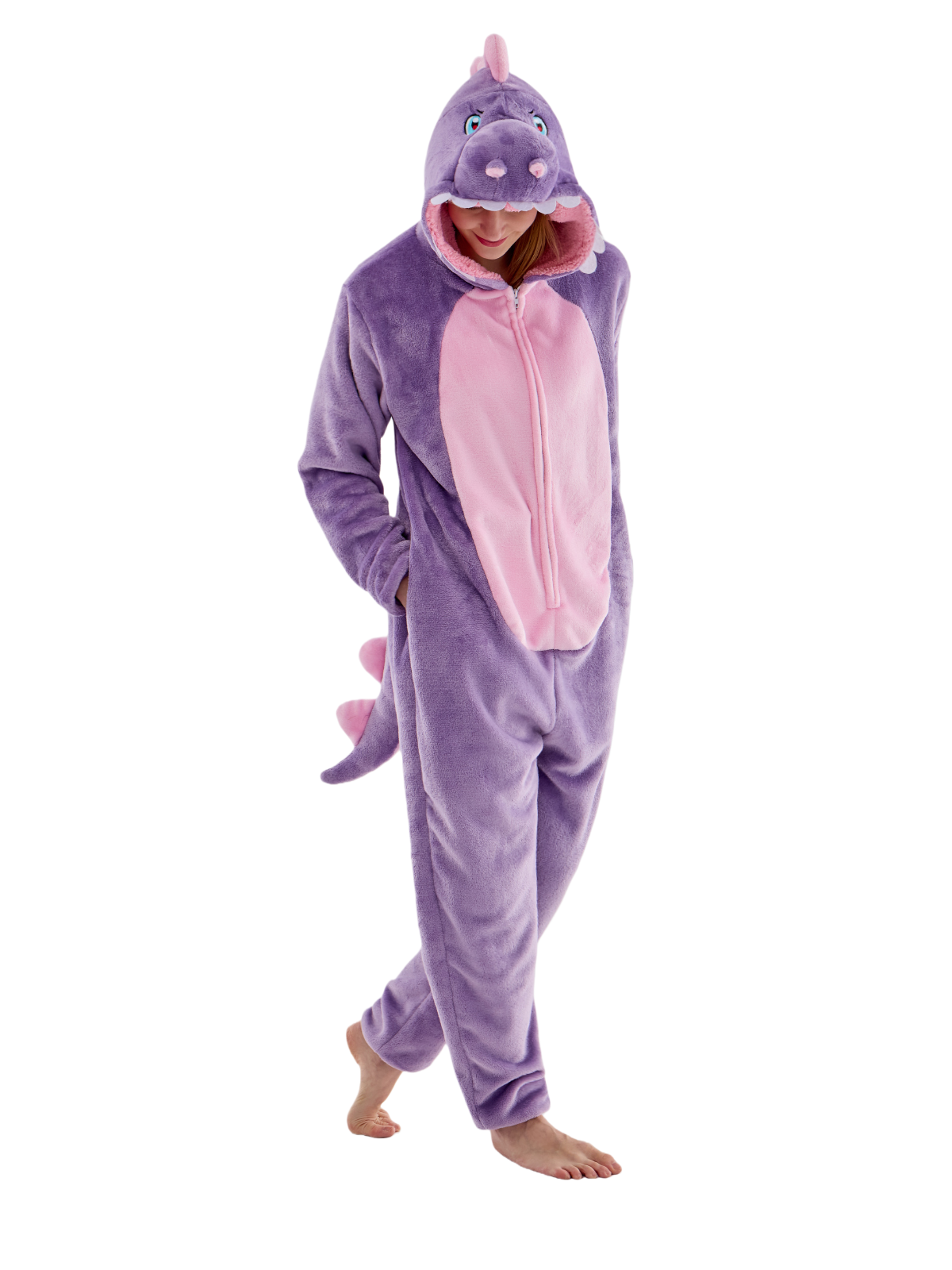 Unisex Adult Onesie Pajamas Animal One Piece Snug Fit Halloween Costume Sleepwear Homewear