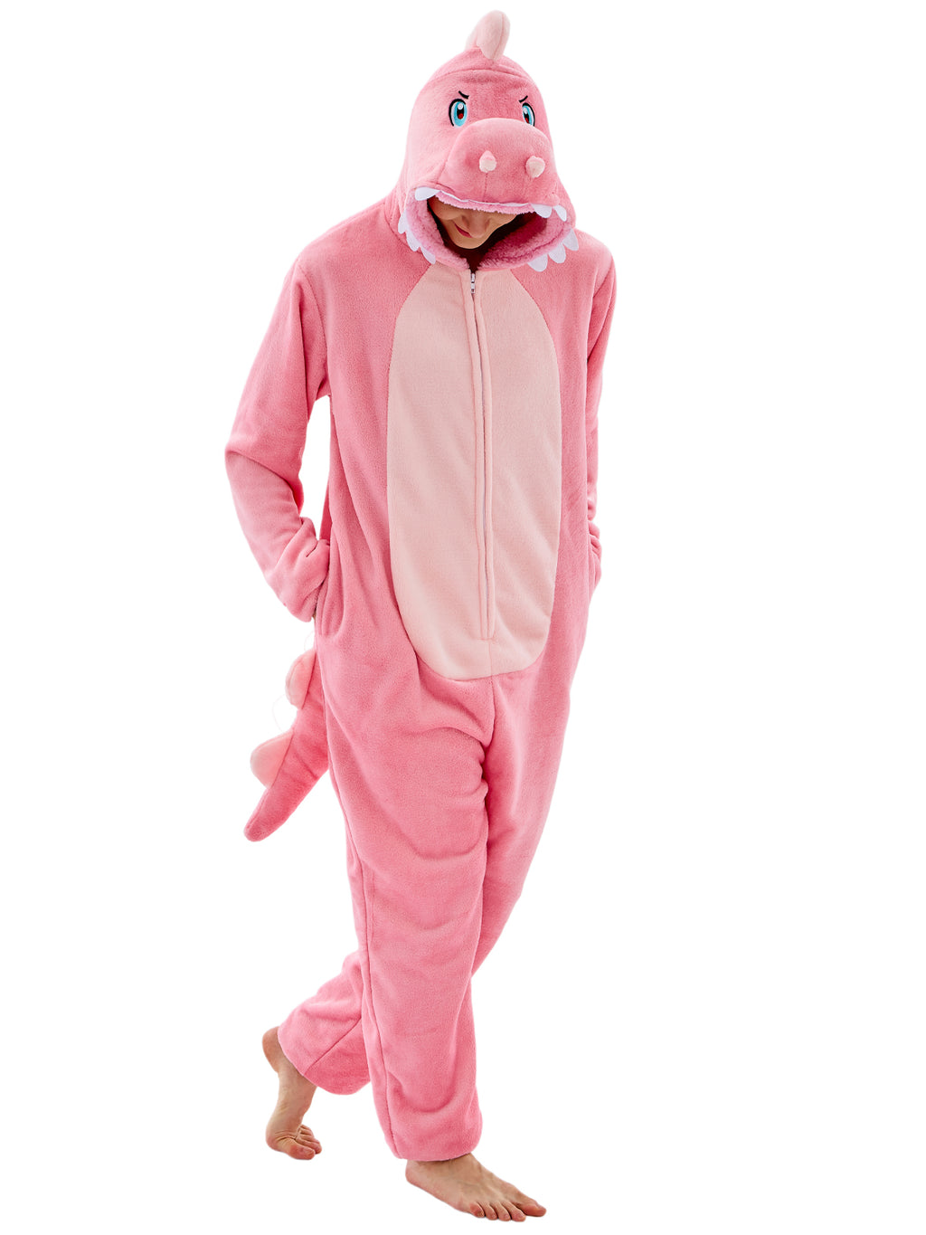 Unisex Adult Onesie Pajamas Animal One Piece Snug Fit Halloween Costume Sleepwear Homewear