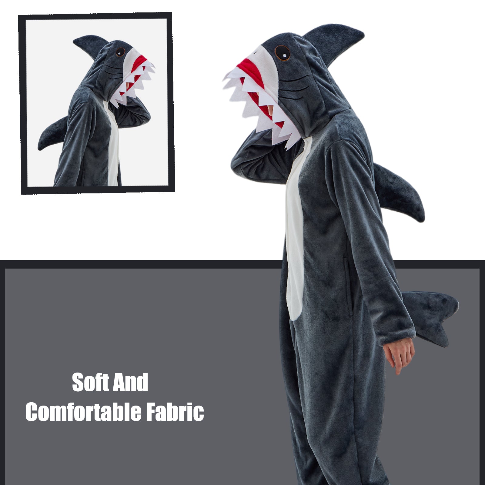 Unisex Adult Onesie Pajamas Animal One Piece Snug Fit Halloween Costume Sleepwear Homewear