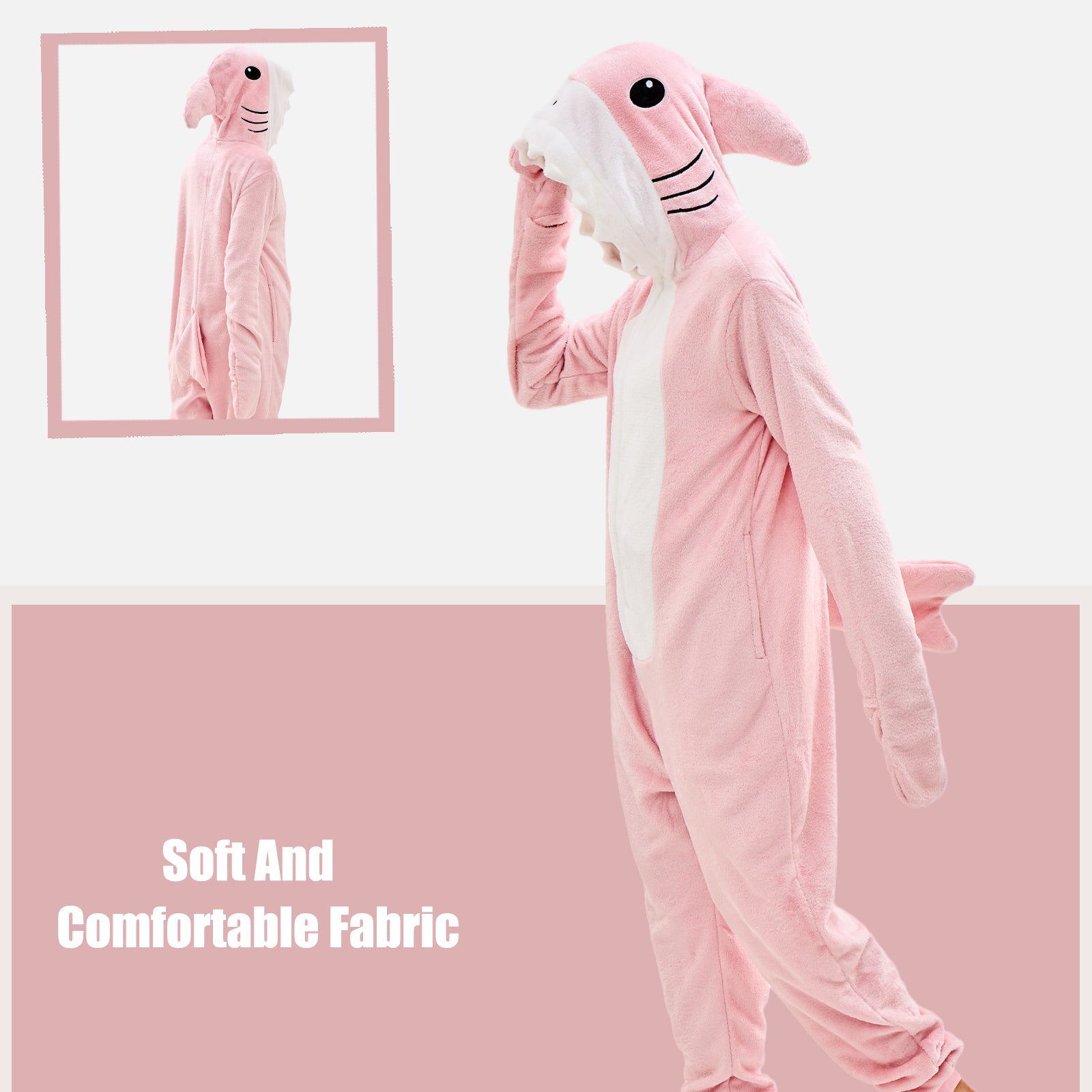 Unisex Adult Onesie Pajamas Animal One Piece Snug Fit Halloween Costume Sleepwear Homewear
