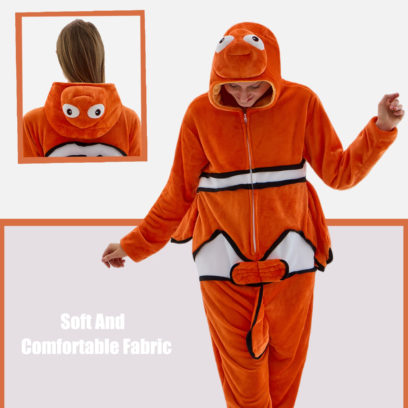 Unisex Adult Onesie Pajamas Animal One Piece Snug Fit Halloween Costume Sleepwear Homewear