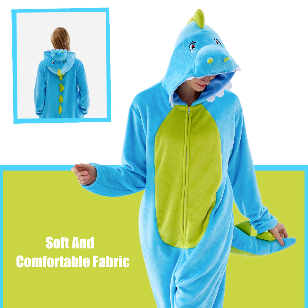 Unisex Adult Onesie Pajamas Animal One Piece Snug Fit Halloween Costume Sleepwear Homewear