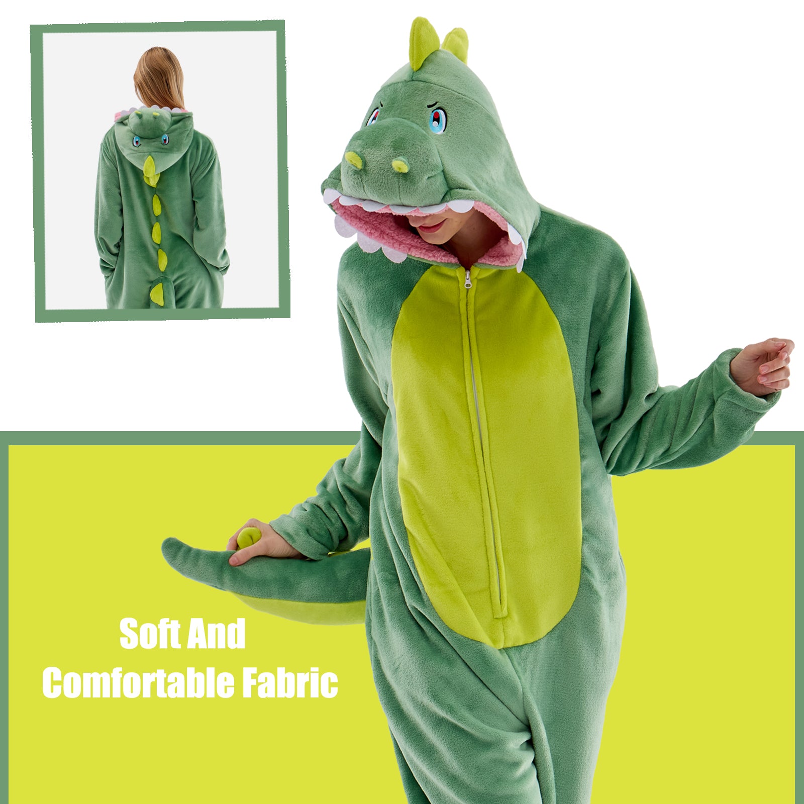 Unisex Adult Onesie Pajamas Animal One Piece Snug Fit Halloween Costume Sleepwear Homewear
