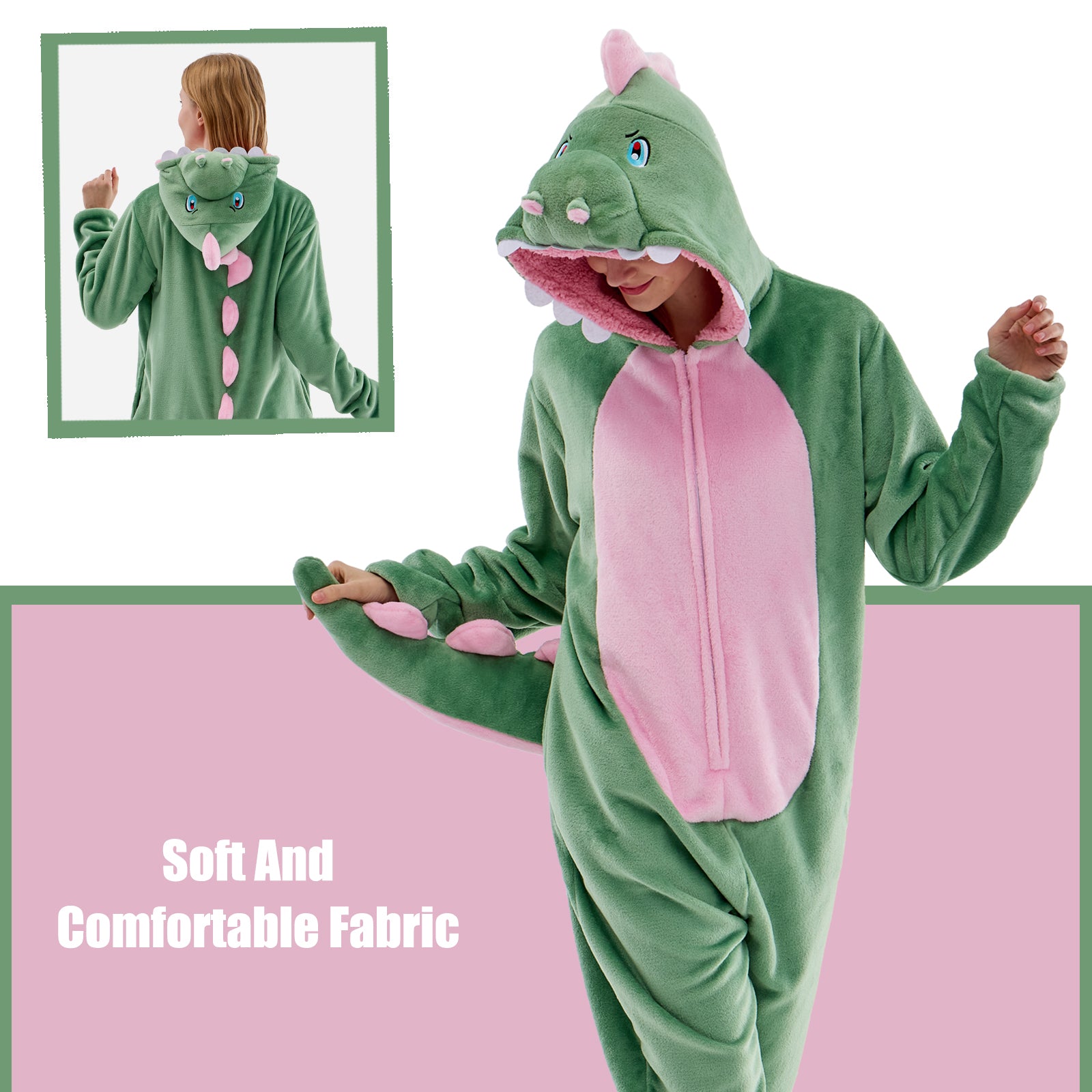 Unisex Adult Onesie Pajamas Animal One Piece Snug Fit Halloween Costume Sleepwear Homewear