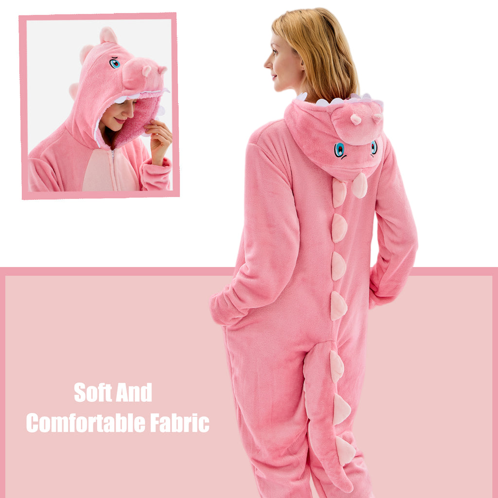 Unisex Adult Onesie Pajamas Animal One Piece Snug Fit Halloween Costume Sleepwear Homewear