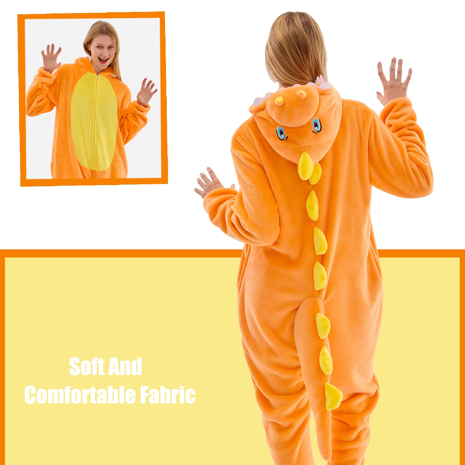 Unisex Adult Onesie Pajamas Animal One Piece Snug Fit Halloween Costume Sleepwear Homewear