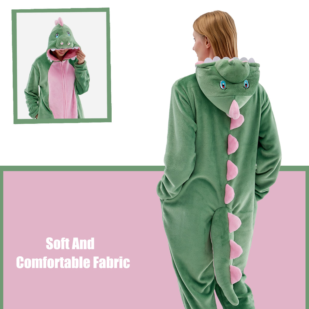 Unisex Adult Onesie Pajamas Animal One Piece Snug Fit Halloween Costume Sleepwear Homewear