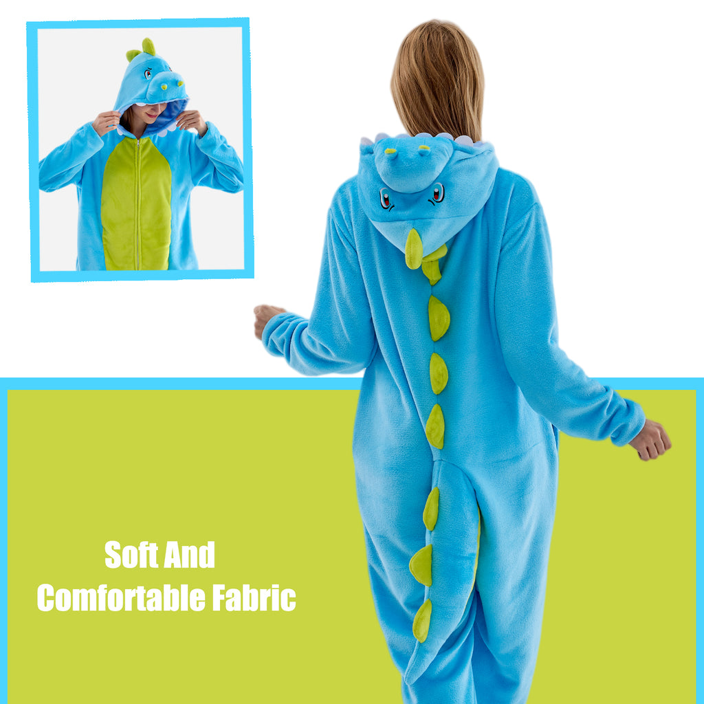 Unisex Adult Onesie Pajamas Animal One Piece Snug Fit Halloween Costume Sleepwear Homewear