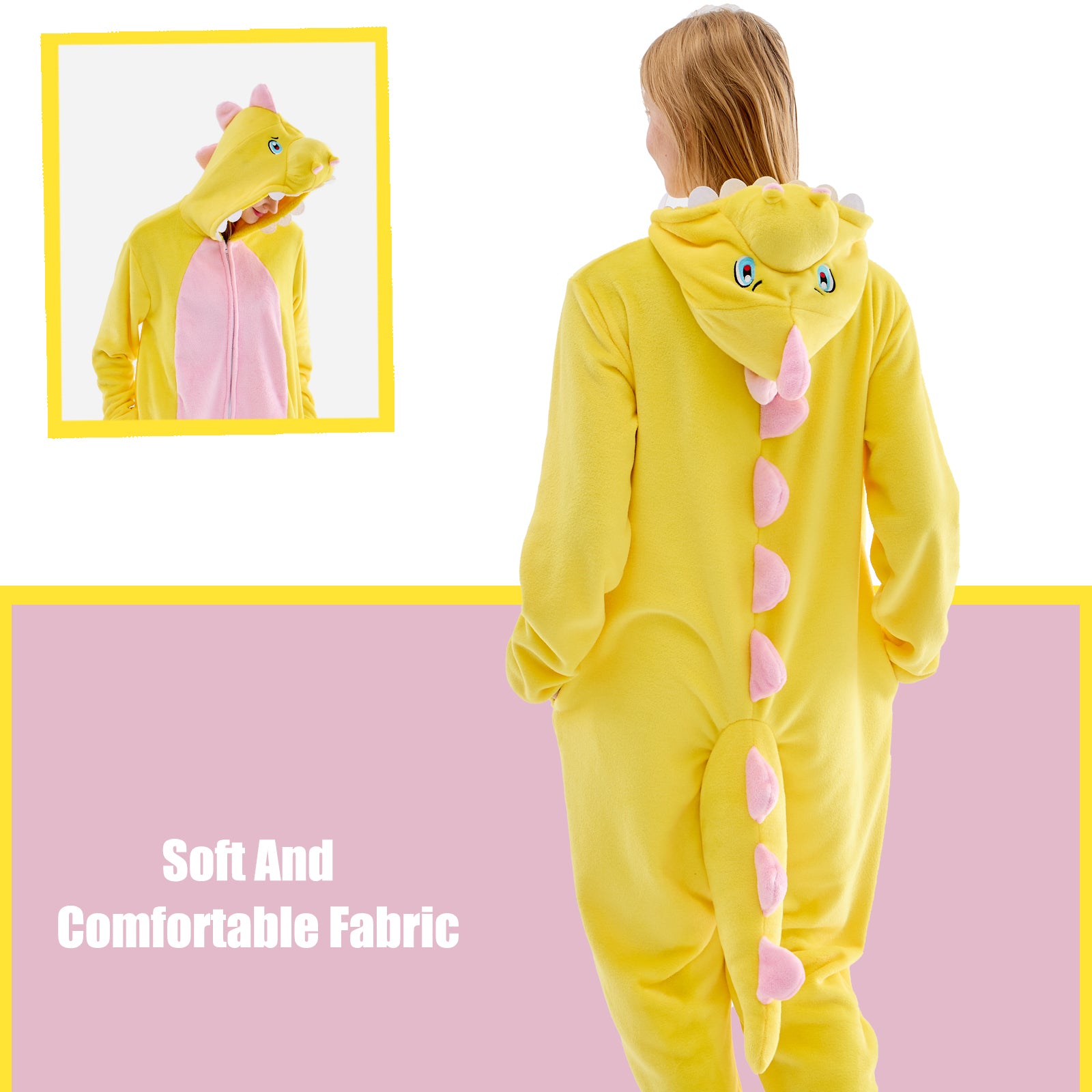 Unisex Adult Onesie Pajamas Animal One Piece Snug Fit Halloween Costume Sleepwear Homewear