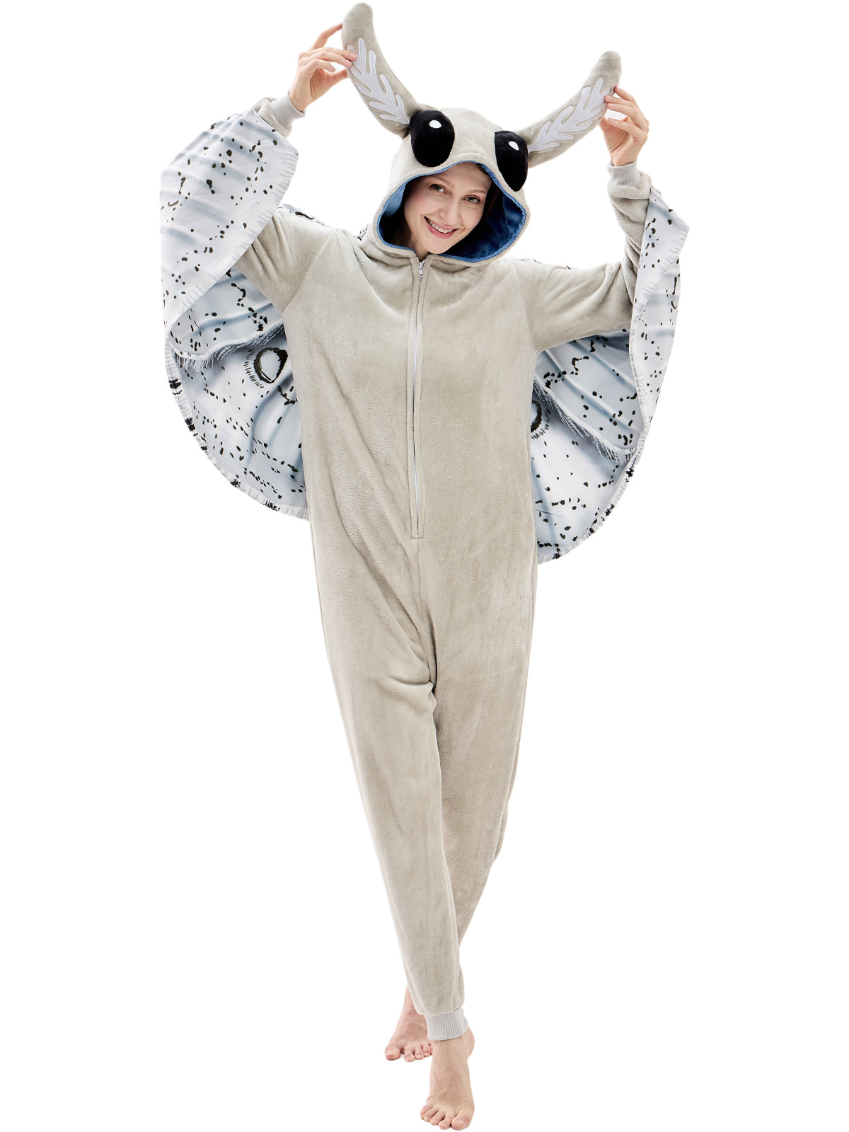 Unisex Adult Onesie Pajamas Animal One Piece Snug Fit Halloween Costume Sleepwear Homewear