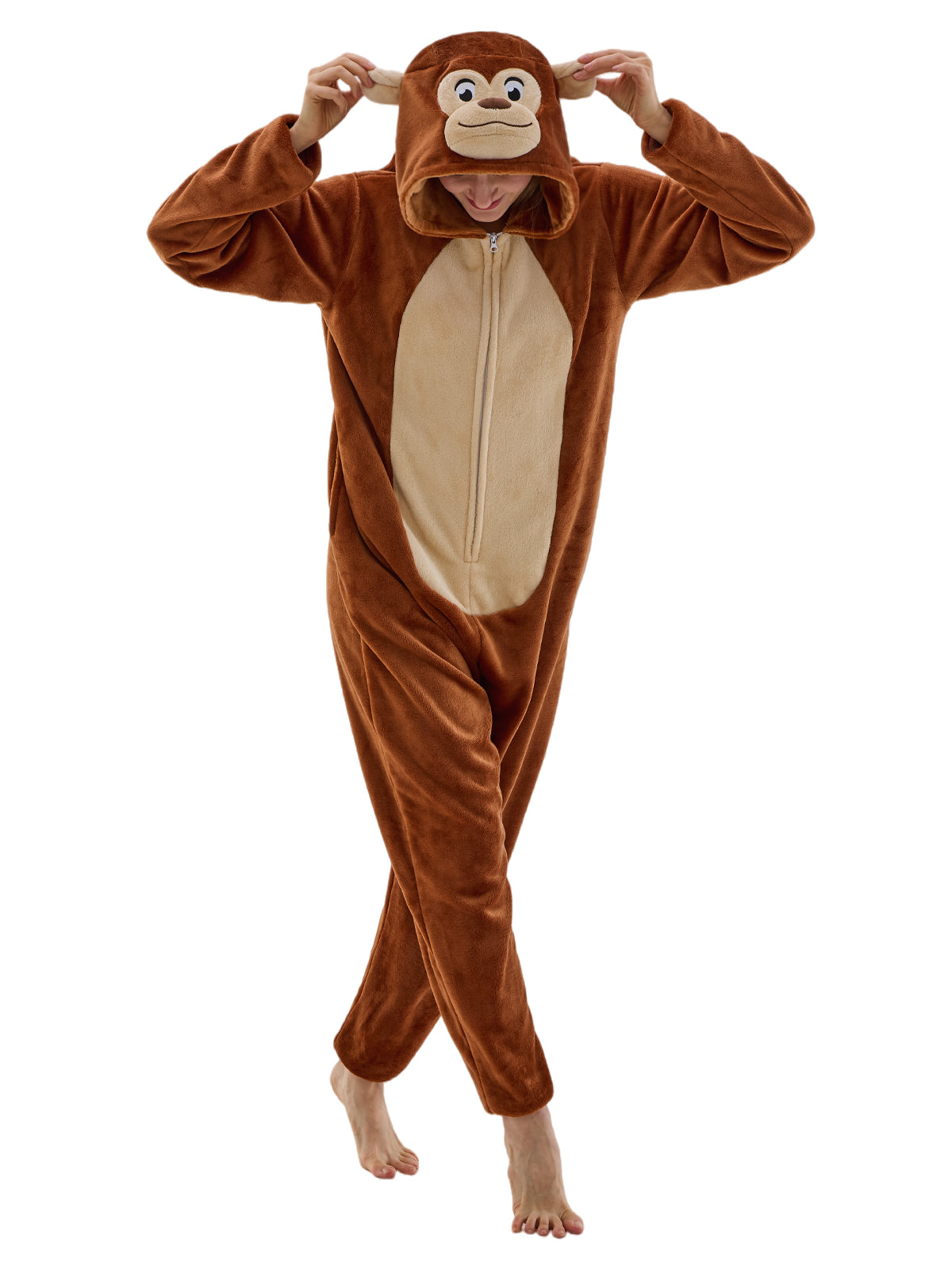 Unisex Adult Onesie Pajamas Animal One Piece Snug Fit Halloween Costume Sleepwear Homewear