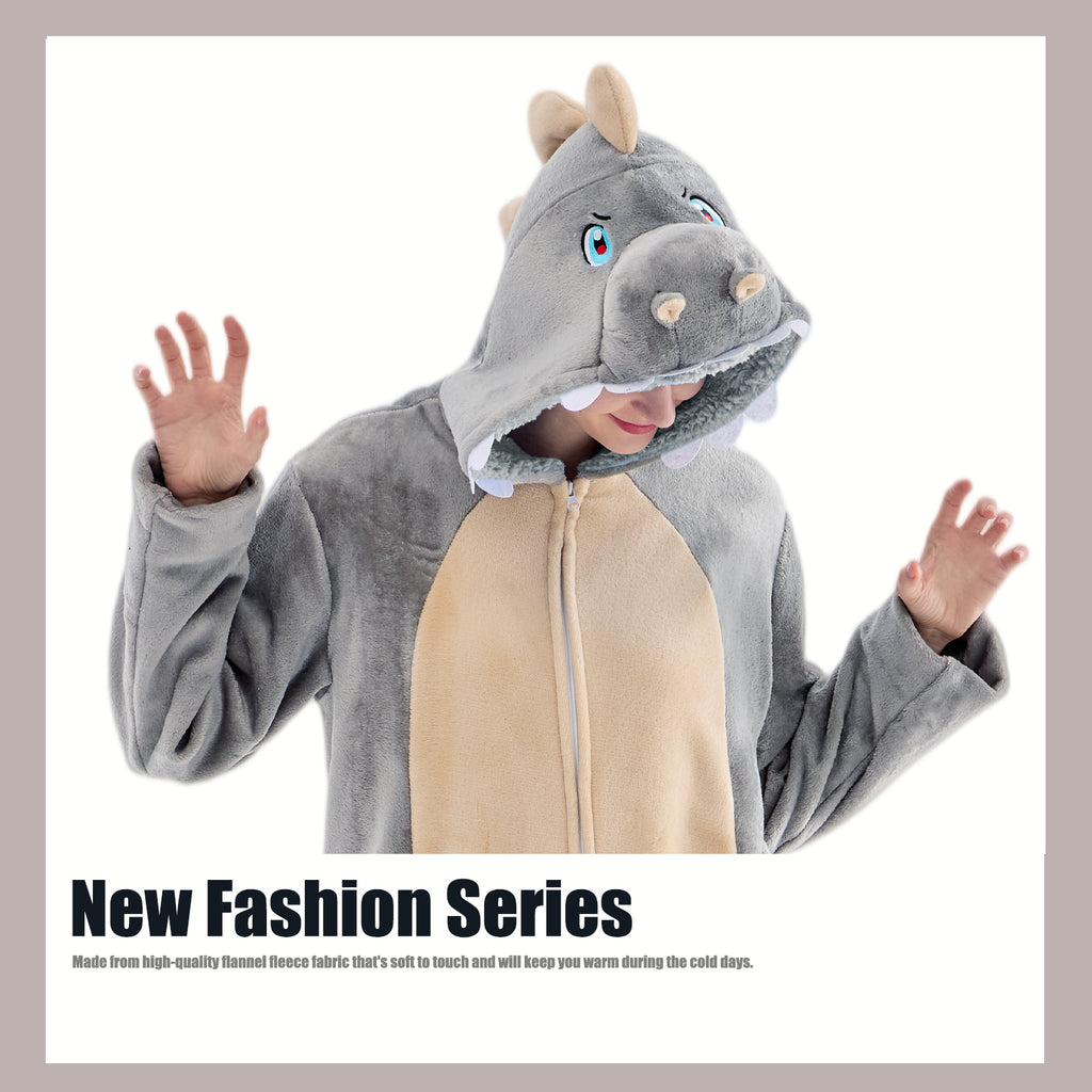 Unisex Adult Onesie Pajamas Animal One Piece Snug Fit Halloween Costume Sleepwear Homewear