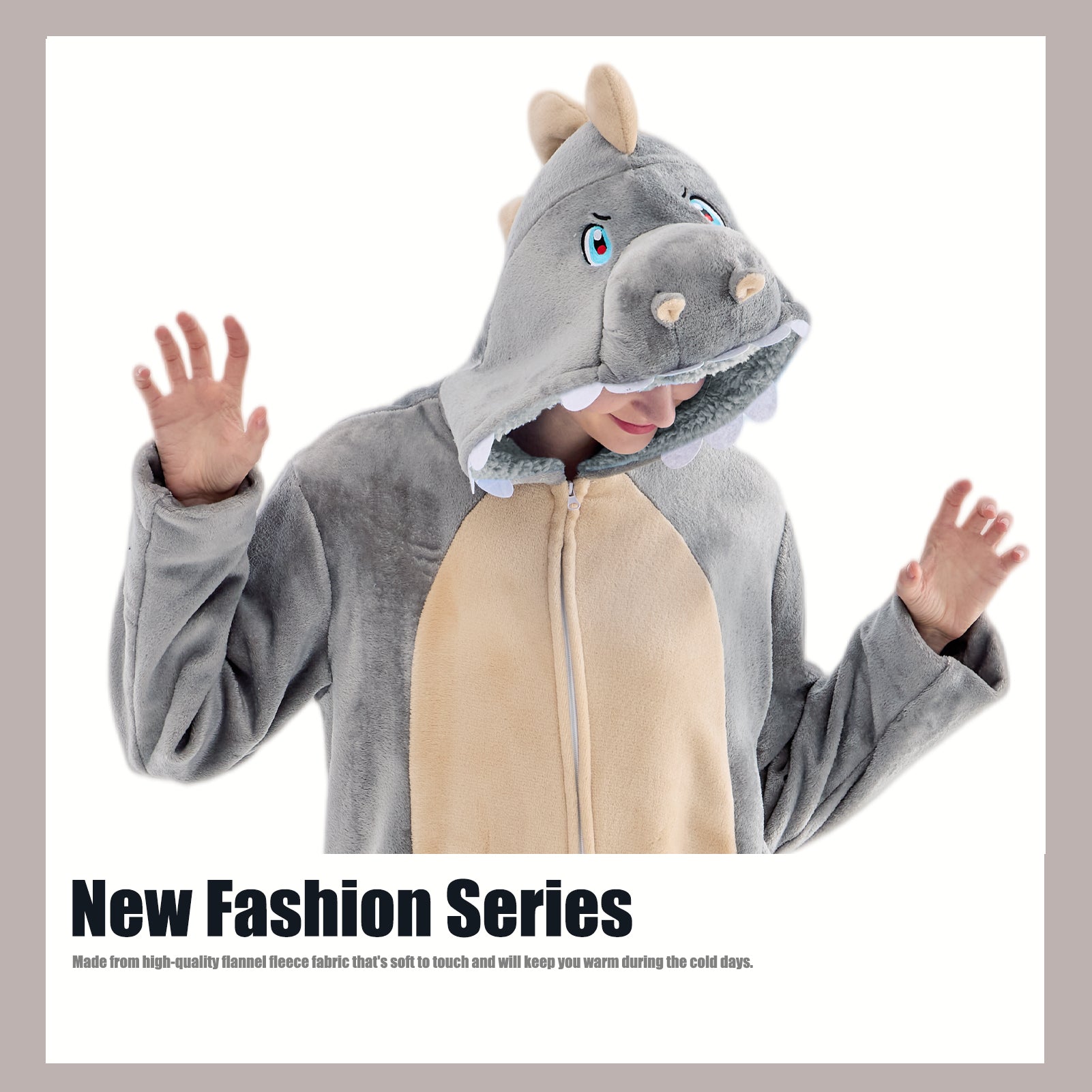 Unisex Adult Onesie Pajamas Animal One Piece Snug Fit Halloween Costume Sleepwear Homewear