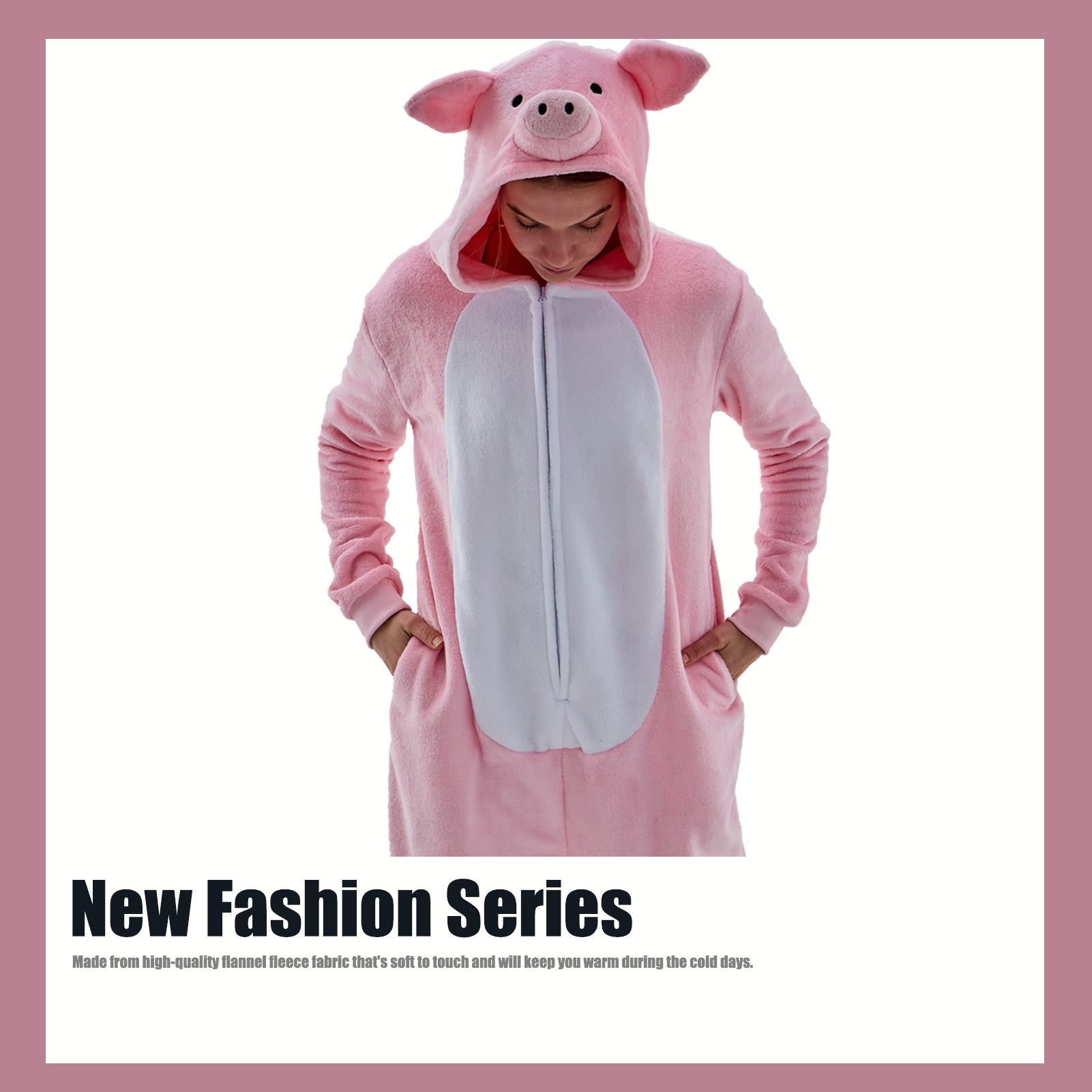Unisex Adult Onesie Pajamas Animal One Piece Snug Fit Halloween Costume Sleepwear Homewear