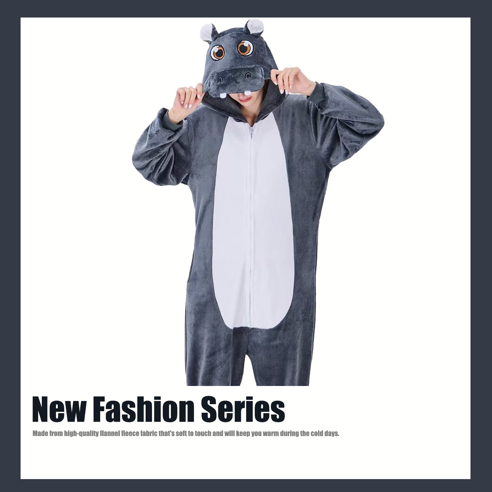 Unisex Adult Onesie Pajamas Animal One Piece Snug Fit Halloween Costume Sleepwear Homewear