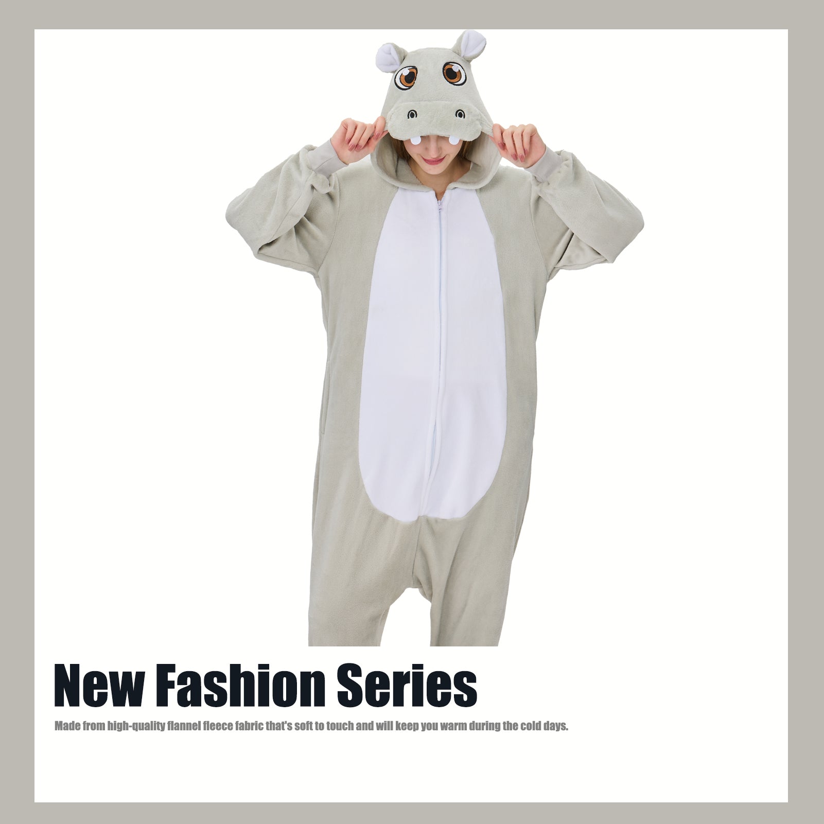 Unisex Adult Onesie Pajamas Animal One Piece Snug Fit Halloween Costume Sleepwear Homewear