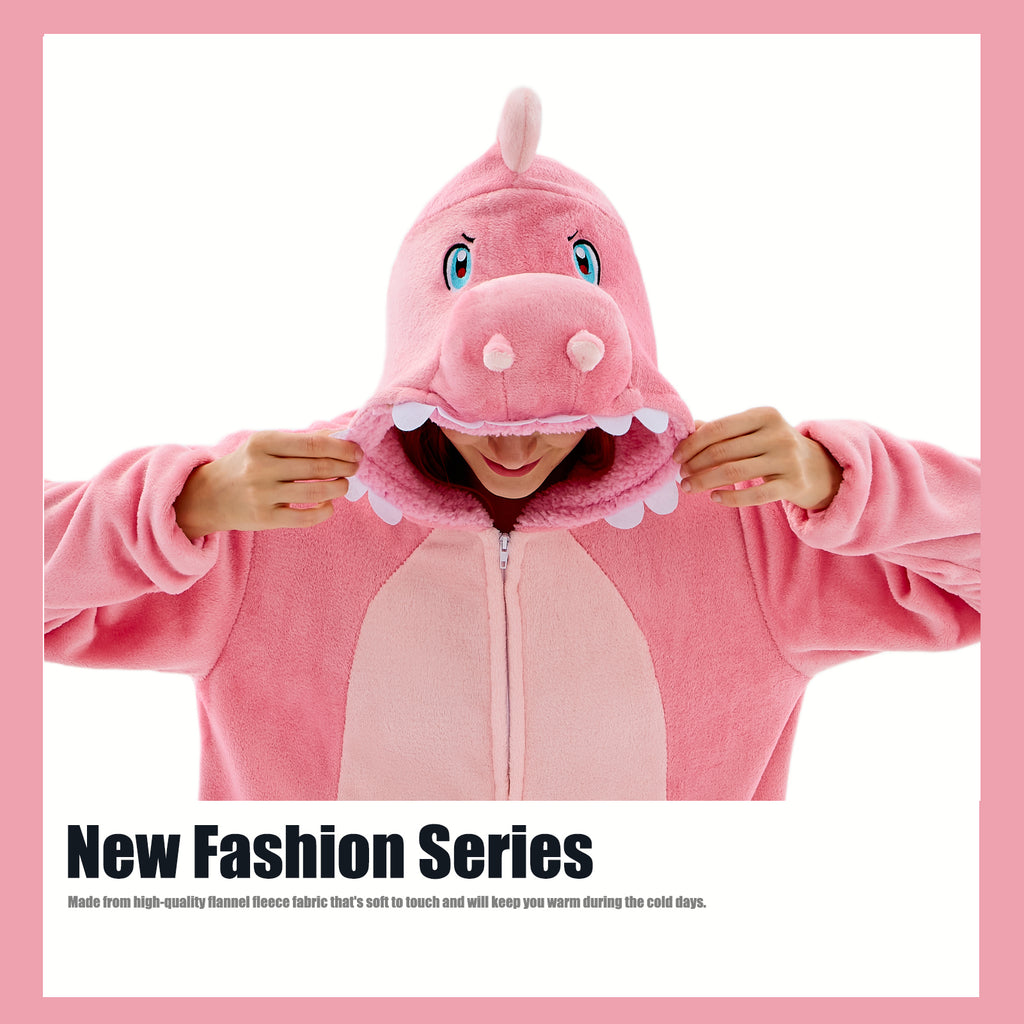 Unisex Adult Onesie Pajamas Animal One Piece Snug Fit Halloween Costume Sleepwear Homewear