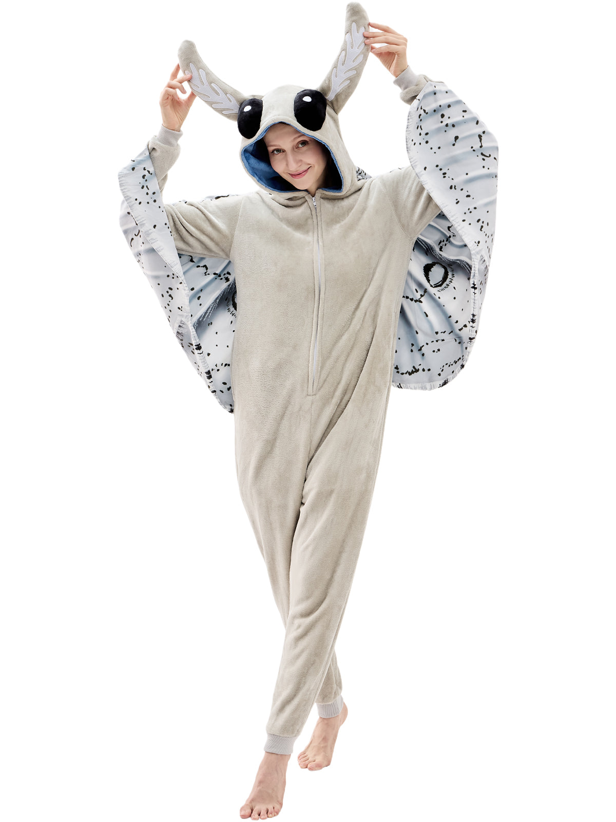 Unisex Adult Onesie Pajamas Animal One Piece Snug Fit Halloween Costume Sleepwear Homewear