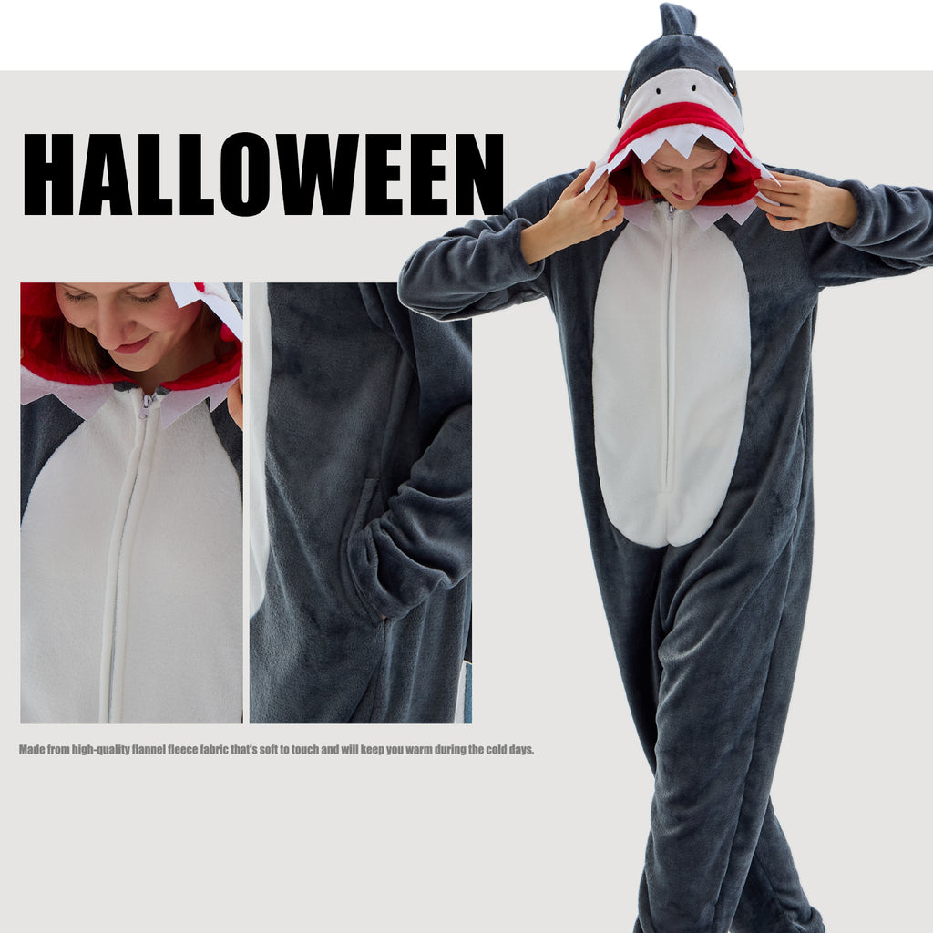 Unisex Adult Onesie Pajamas Animal One Piece Snug Fit Halloween Costume Sleepwear Homewear