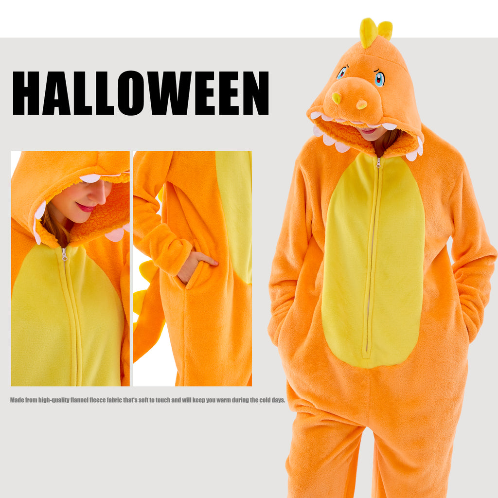Unisex Adult Onesie Pajamas Animal One Piece Snug Fit Halloween Costume Sleepwear Homewear