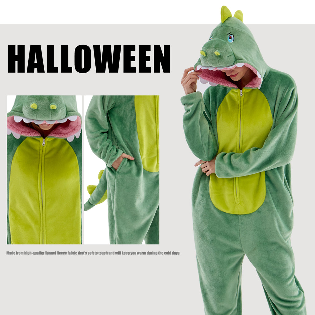 Unisex Adult Onesie Pajamas Animal One Piece Snug Fit Halloween Costume Sleepwear Homewear