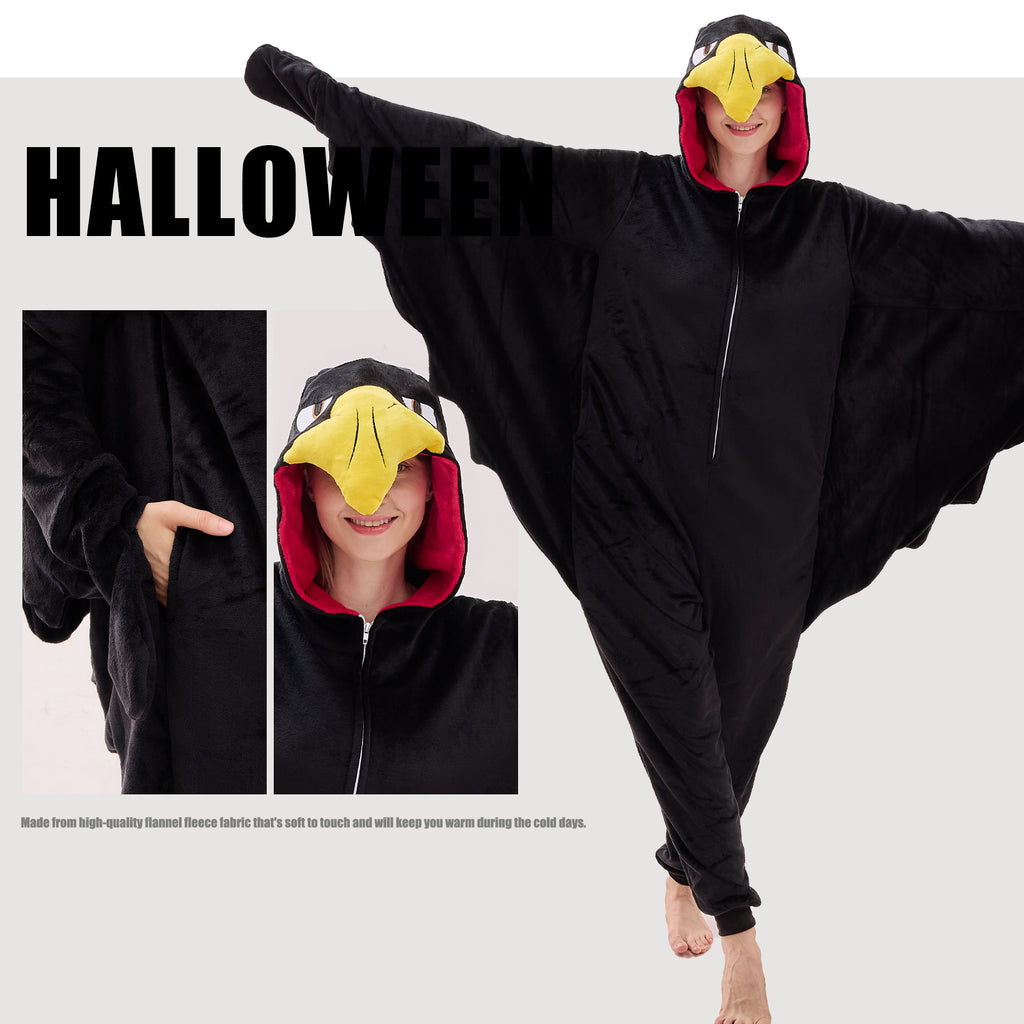 Unisex Adult Onesie Pajamas Animal One Piece Snug Fit Halloween Costume Sleepwear Homewear