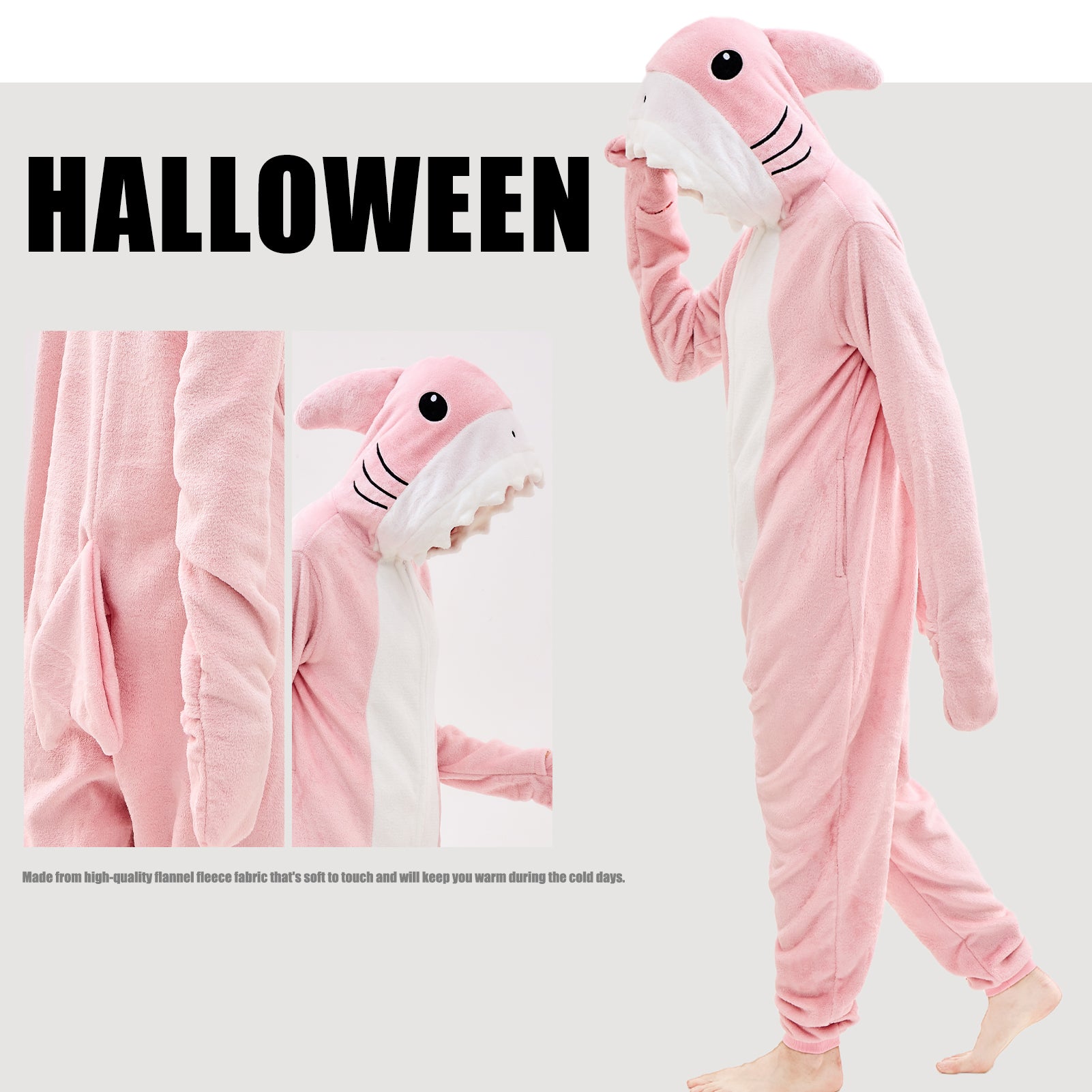 Unisex Adult Onesie Pajamas Animal One Piece Snug Fit Halloween Costume Sleepwear Homewear