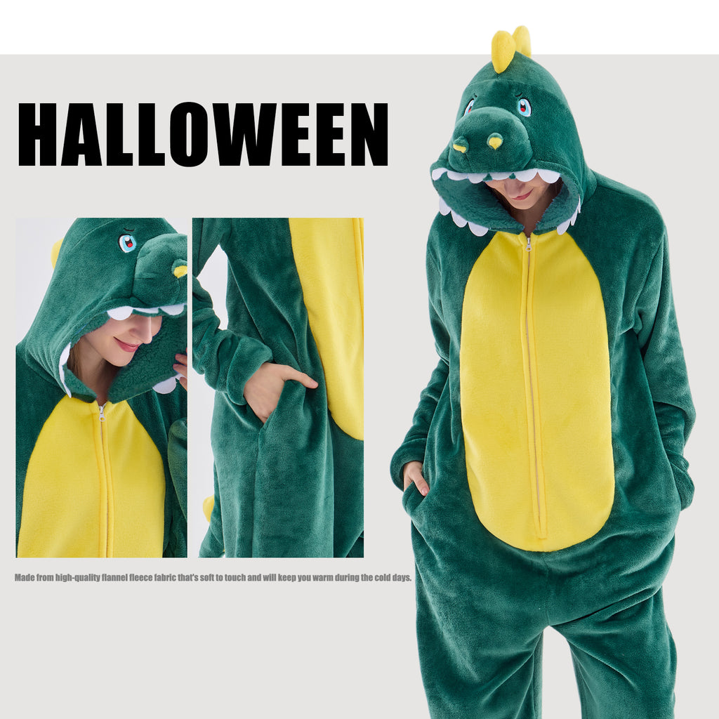 Unisex Adult Onesie Pajamas Animal One Piece Snug Fit Halloween Costume Sleepwear Homewear