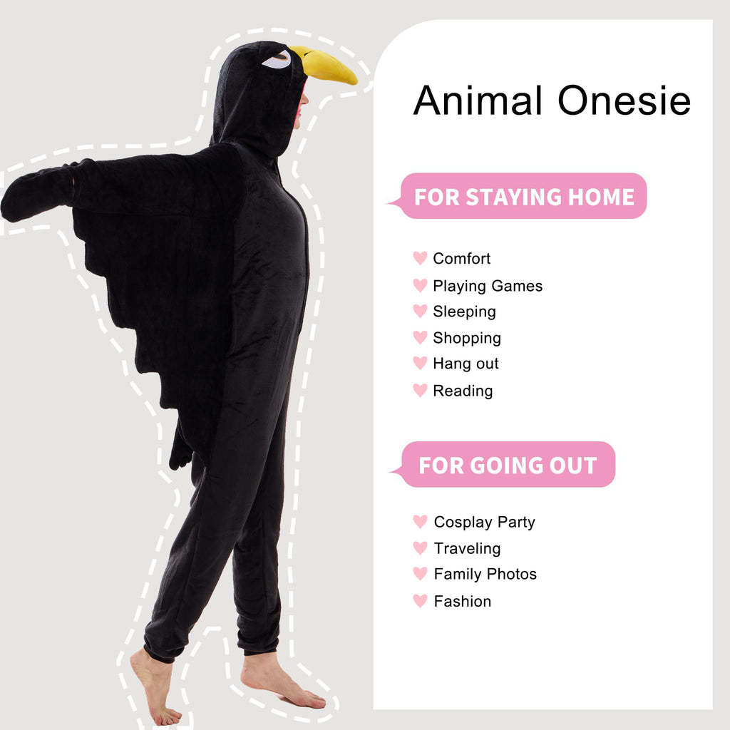 Unisex Adult Onesie Pajamas Animal One Piece Snug Fit Halloween Costume Sleepwear Homewear
