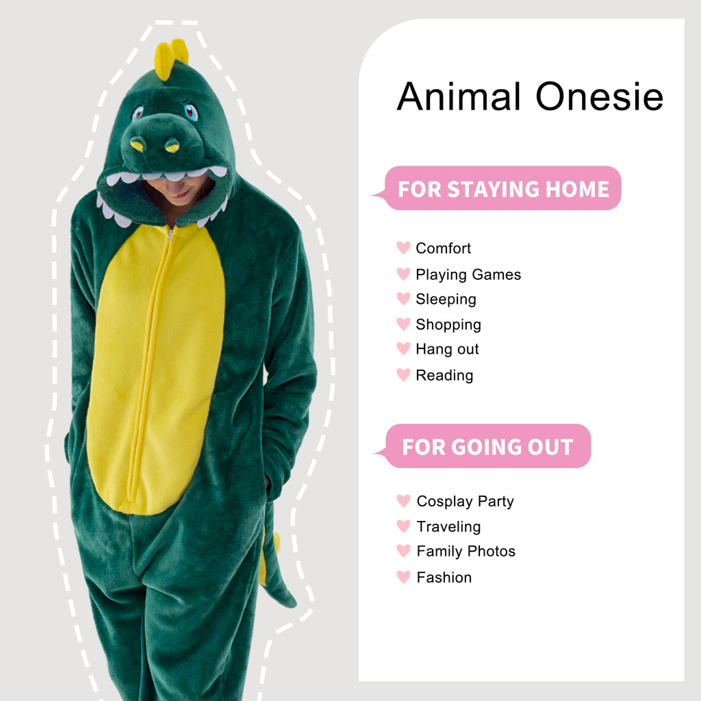 Unisex Adult Onesie Pajamas Animal One Piece Snug Fit Halloween Costume Sleepwear Homewear