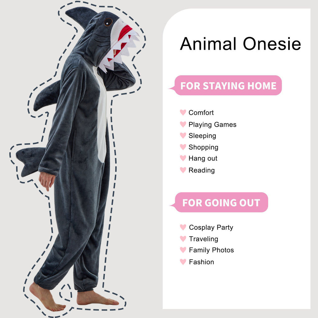 Unisex Adult Onesie Pajamas Animal One Piece Snug Fit Halloween Costume Sleepwear Homewear