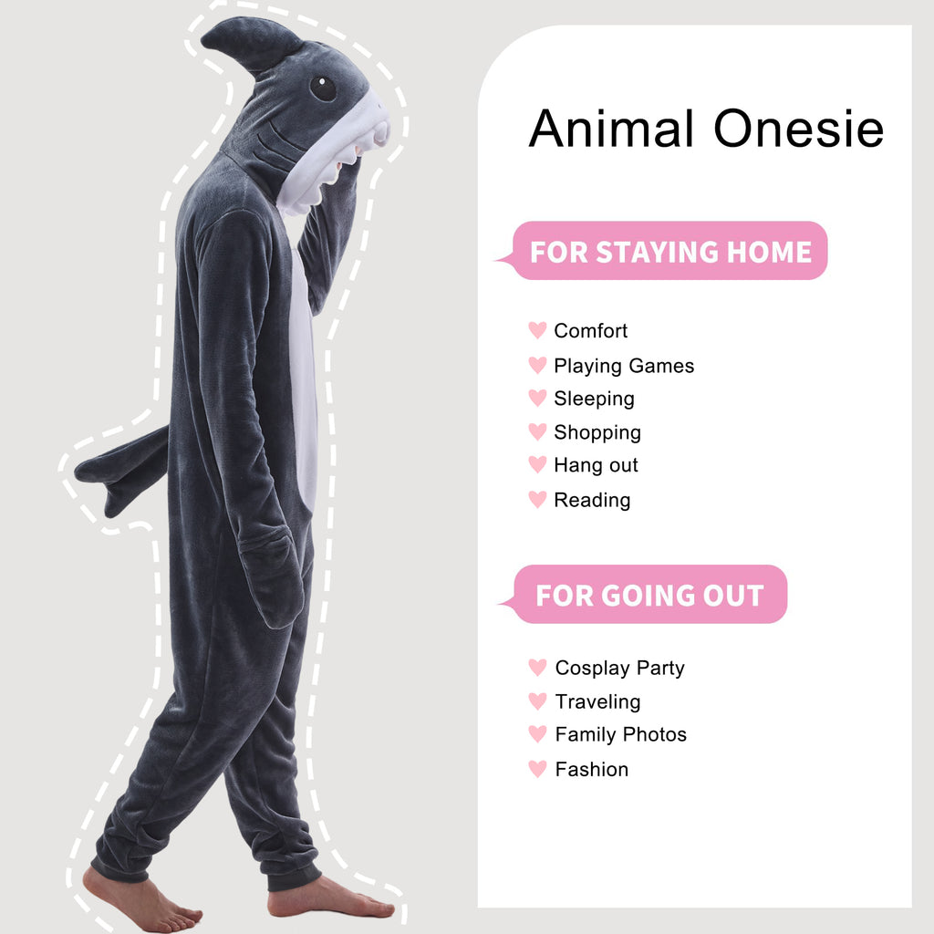 Unisex Adult Onesie Pajamas Animal One Piece Snug Fit Halloween Costume Sleepwear Homewear