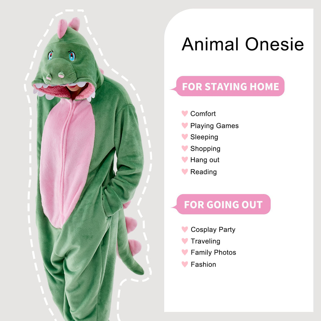 Unisex Adult Onesie Pajamas Animal One Piece Snug Fit Halloween Costume Sleepwear Homewear